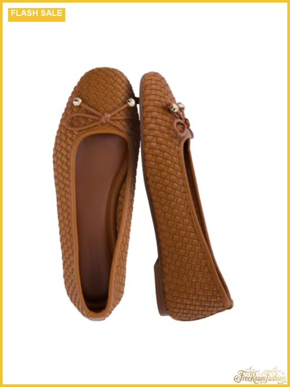 Woven Ballet Flats for Women – Comfort Foam Footbed, Slip-On